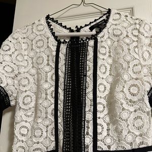 Black and white summer dress